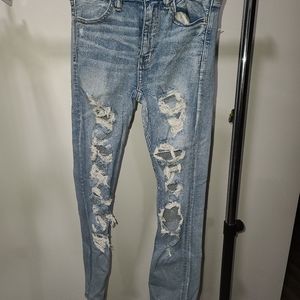 Distressed jeans